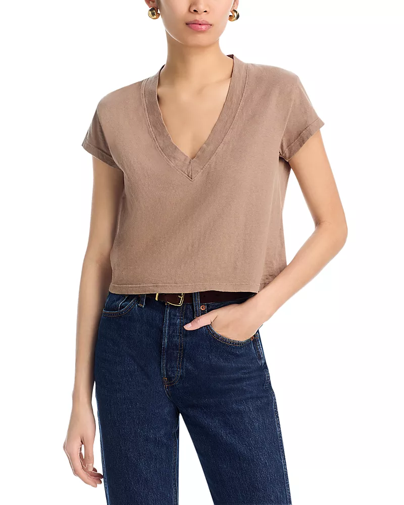 perfectwhitetee Alanis V Neck Tee