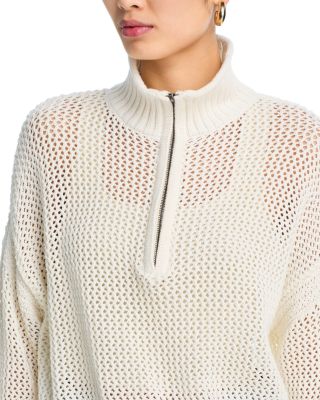 Open Knit Quarter Knit Sweater