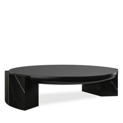 Overlap Round Cocktail Table, Dark