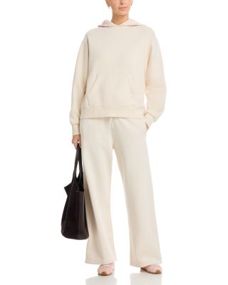 Heavyweight Garment Dye Hoodie & Washed Vanilla Heavyweight Garment Dye Wide Leg Pants