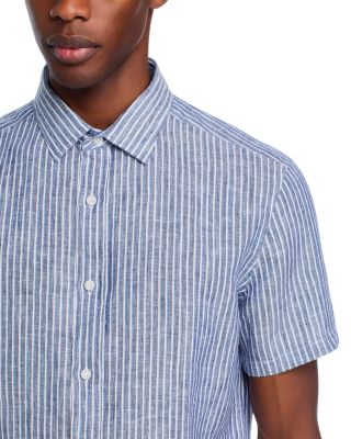 Linen Banker Stripe Shirt