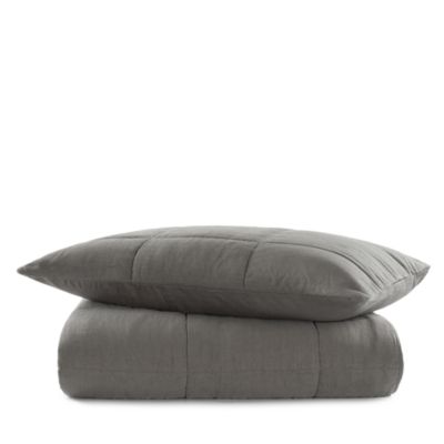 Wrinkle Washed Linen Quilted Bedding Collection