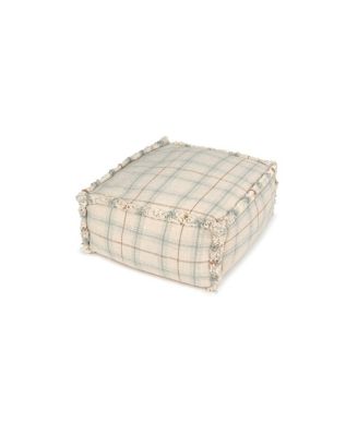 Tartan Handloom Pouf