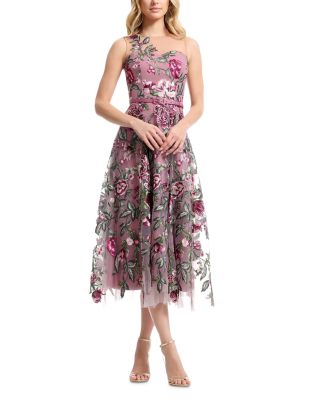 Rosemary Sweetheart Belted Illusion Dress