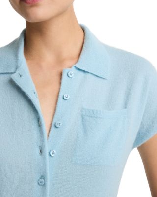 Cashmere & Silk Polo Sweater