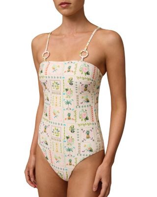 Como Hoop Bandeau One Piece Swimsuit