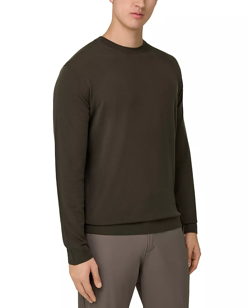 Boggi Milano Crewneck Jumper in Superfine Merino Wool