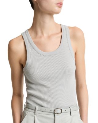 Ribbed Scoop Neck Tank