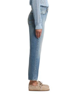 Low Rise Straight Crop Jeans in Ink
