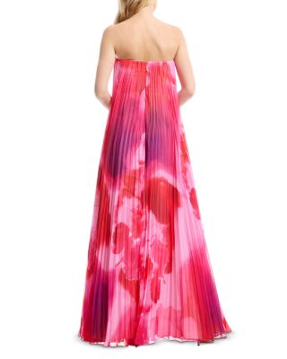 Kelston Strapless Pleated Dress