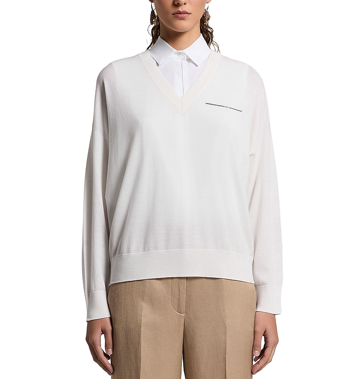 Peserico V Neck Sweater