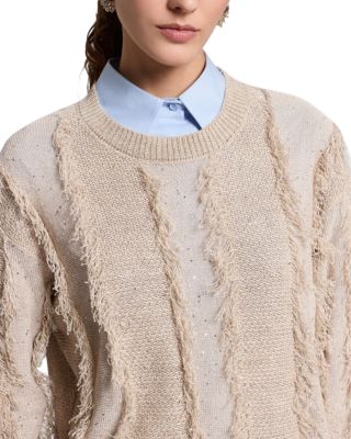 Fringe Micro Sequin Sweater