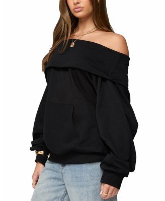 Ashlee Oversized Foldover Sweatshirt