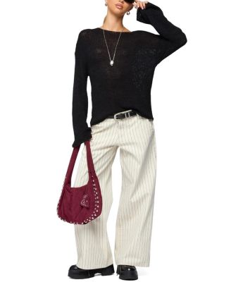  Petite Cory Striped Low Rise Colored Wash Jeans