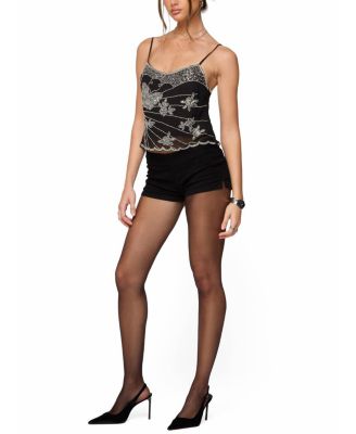 Opal Bead & Sequin Chiffon Tank Top