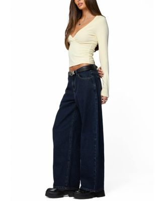 Doron V Neck Long Sleeve Top