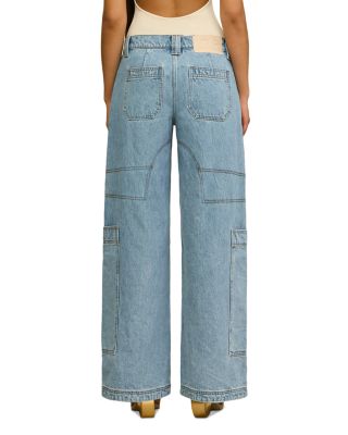 Wynn High Rise Wide Leg Jeans in Stone Wash
