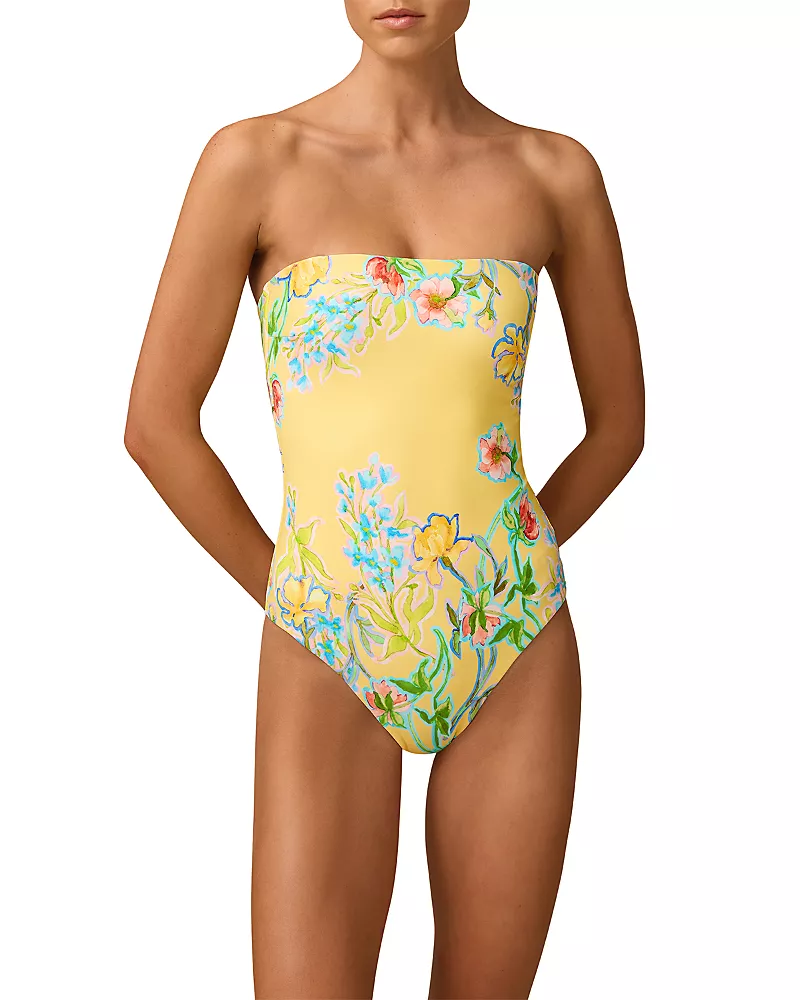 Monte & Lou Sophia Bandeau One Piece Swimsuit