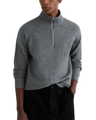Aldershot Half Zip Funnel Textured Jumper Sweater