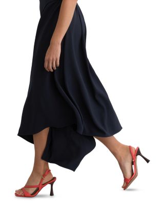 Maeve Drape Detail Occasion Midi Dress
