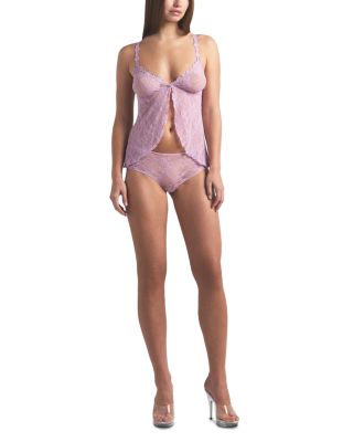 Stretch Lace Babydoll Top