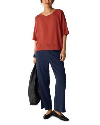 Crewneck Elbow Sleeve Sweater