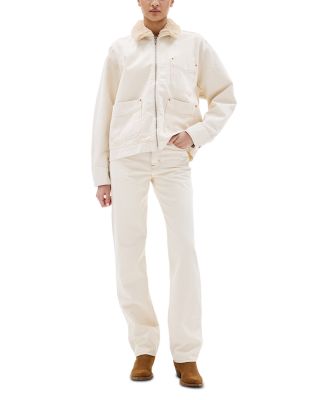 Pheonix High Rise Relaxed Straight Leg Jeans in Winter Ecru