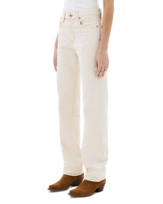 Pheonix High Rise Relaxed Straight Leg Jeans in Winter Ecru