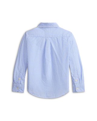 Boys' Striped Cotton Seersucker Shirt - Little Kid