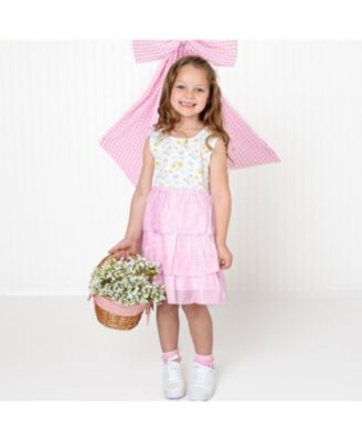 Girls' Sweet Floral Tank Tutu Dress - Baby, Little Kid