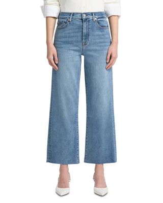 High Rise Cropped Wide Leg Alexa Jeans in Clara