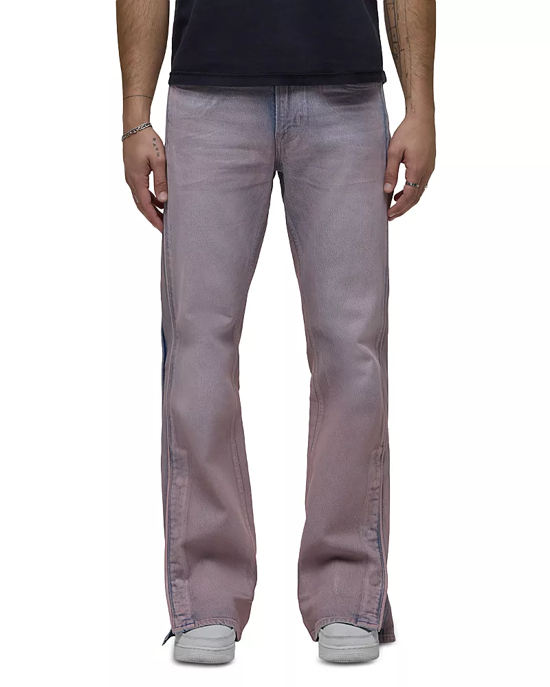 Hudson Walker Track Jeans in Coated Rose