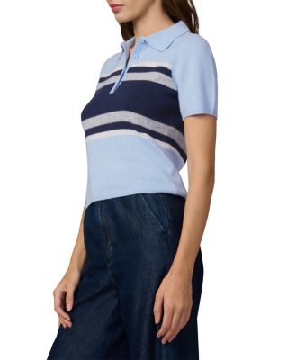 The Cashmere Short Sleeve Rugby Polo Sweater
