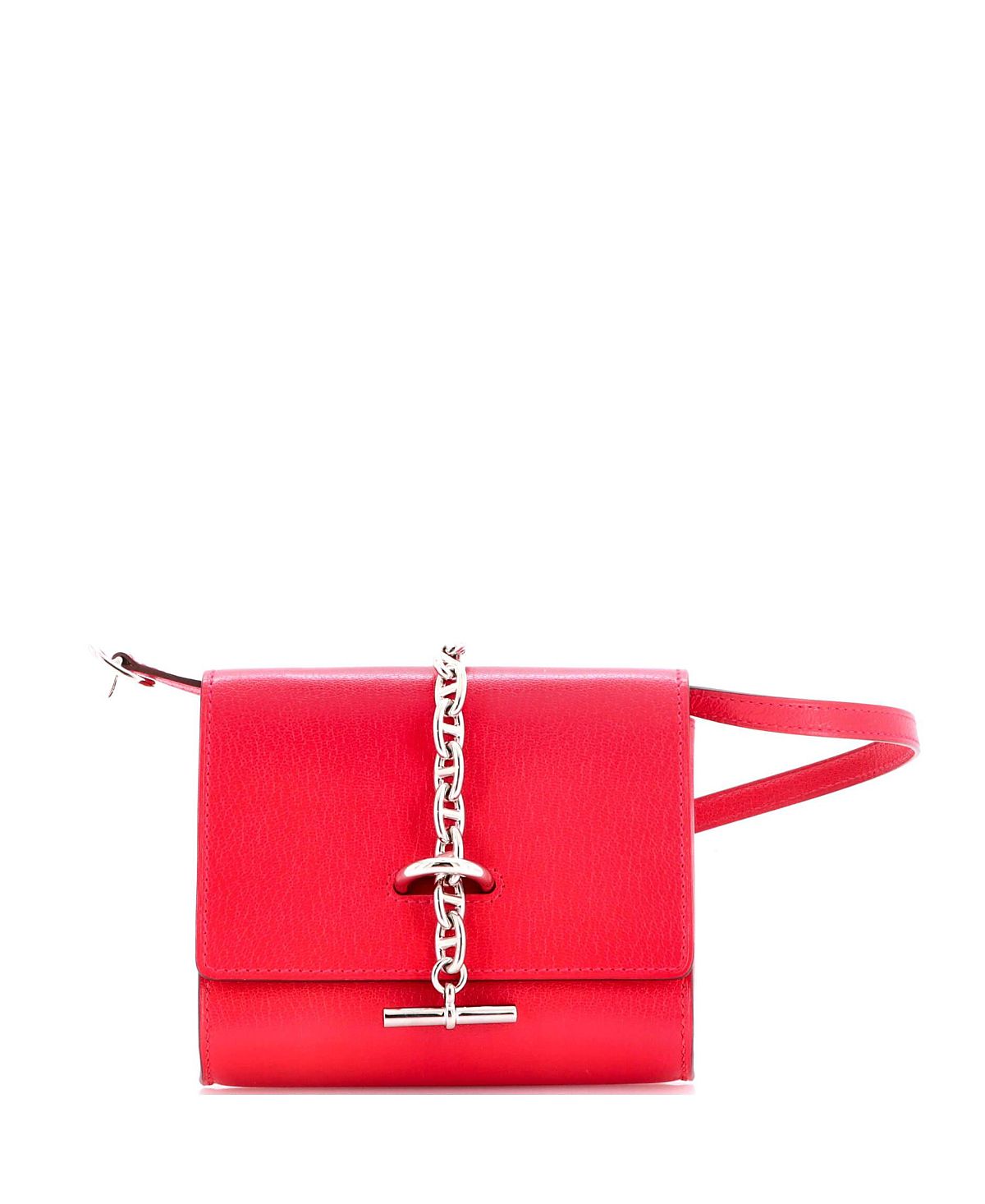 Pre-Owned HERMES Chaine d'Ancre Compact Wallet on Strap Chevre Chamkila