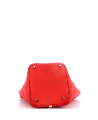 MM Bicolor Picotin Lock Bag Clemence with Swift