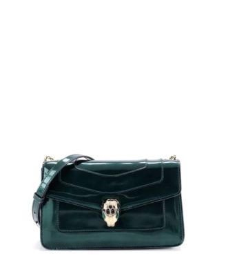  Small Serpenti Forever Shoulder Bag Metallic Leather