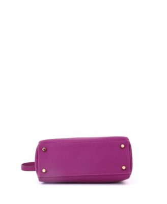 Kelly 25 Handbag Purple Swift with Gold Hardware