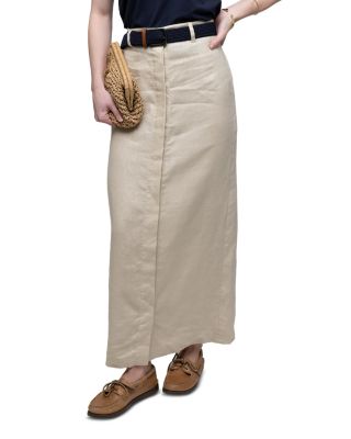 Linen Sheath Skirt 