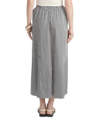 Strip Poplin Skirt 
