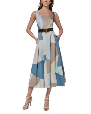 Cotton Stretch Midi Dress