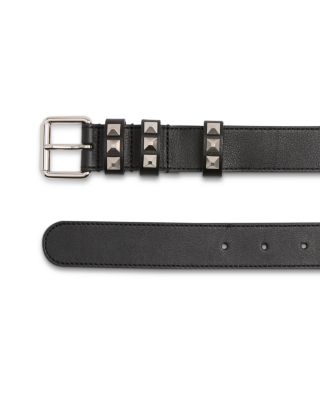 Men's Flaneuse Rockstud Leather Belt
