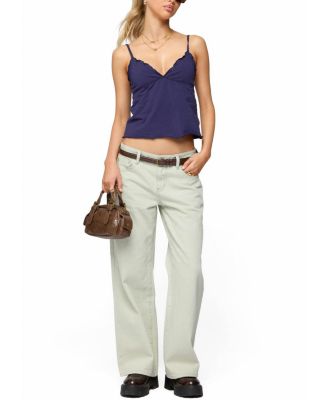 Petite Raelynn Light Rinse Wash Low Rise Baggy Jeans