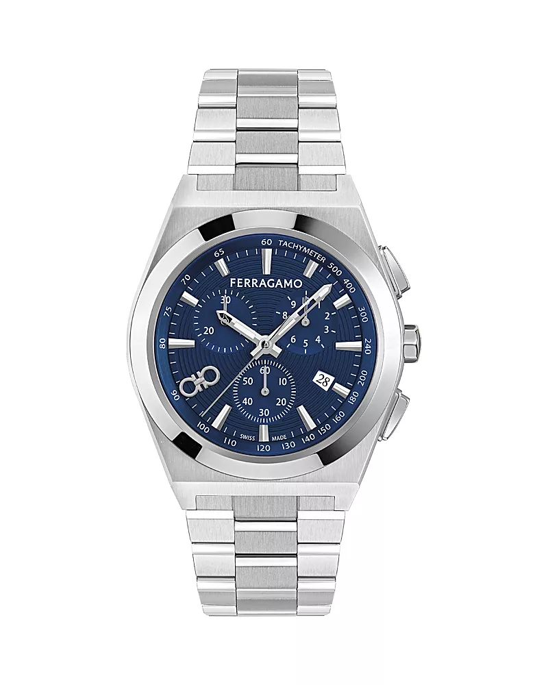 Ferragamo Vega Upper East Chronograph Bracelet Watch, 42mm