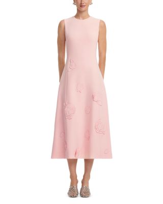 Cleo Appliqu&eacute; Sleeveless Midi Dress