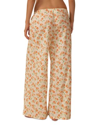 Cherry Sherbet Drawstring Wide Leg Cover Up Pants