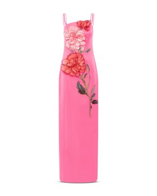 Arianna Appliqu&eacute; Floral Maxi Dress