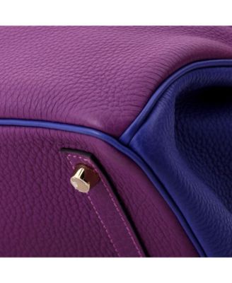 Birkin 30 Handbag Bicolor Togo with Brushed Gold Hardware