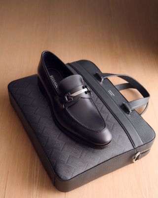 Monogram Canvas & Leather Business Bag