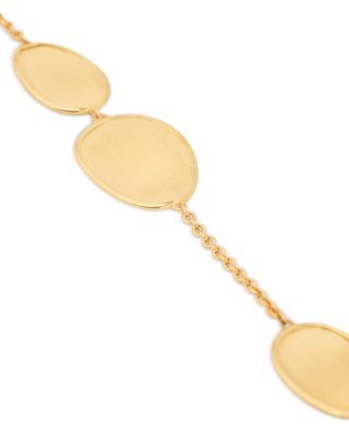 18K Yellow Gold Siviglia Textured Disc Chain Bracelet