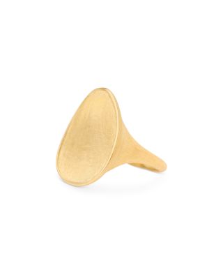 18K Yellow Gold Lunaria Signet Ring